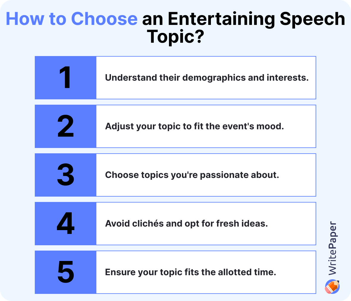 How to Choose an Entertaining Speech Topic