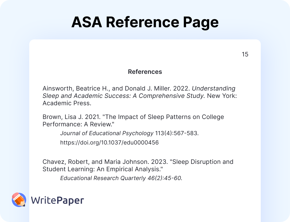 ASA reference pah